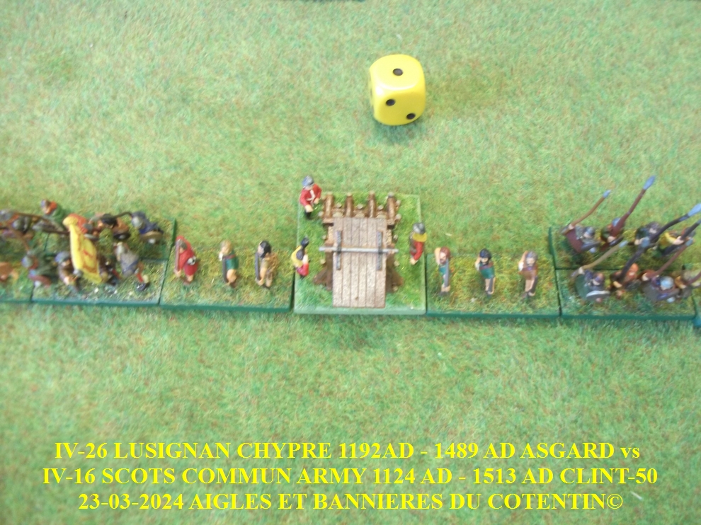 GALERIE IV-26 LUSIGNAN CHYPRE 1192AD - 1489 AD ASGARD  vs  IV-16 SCOTS COMMUN ARMY 1124 AD - 1513 AD CLINT-50 07-abc32