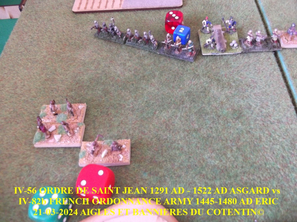GALERIE IV-56 ORDRE DE SAINT JEAN 1291 AD - 1522 AD ASGARD   vs  IV-82b FRENCH ORDONNANCE ARMY 1445-1480 AD ERIC 11-abc28