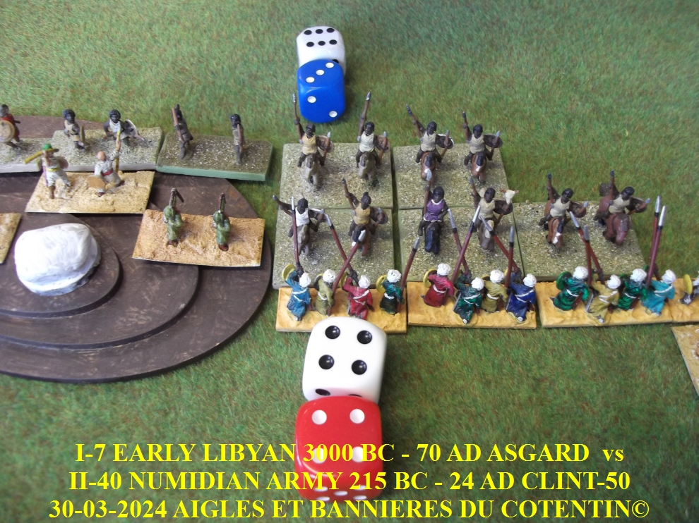 GALERIE I-7 EARLY LIBYAN 3000 BC - 70 AD ASGARD  vs II-40 NUMIDIAN ARMY 215 BC - 24 AD CLINT-50 12-abc29