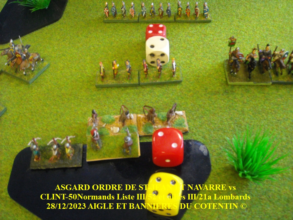 GALERIE CLINT-50 Normands Liste III/52 et alliés III/21a Lombards vs ASGARD ORDRE DE ST-JEAN allié NAVARRE 28/12/2023 13-abc17