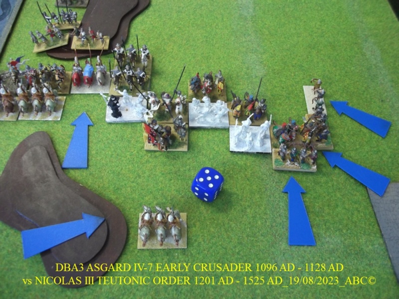 GALERIE DBA 3ème partie samedi 19 Août 2023 au local NICOLAS III TEUTONIC vs ASGARD IV-7 EARLY CRUSADER 1096 AD - 1128 AD  13-dba15