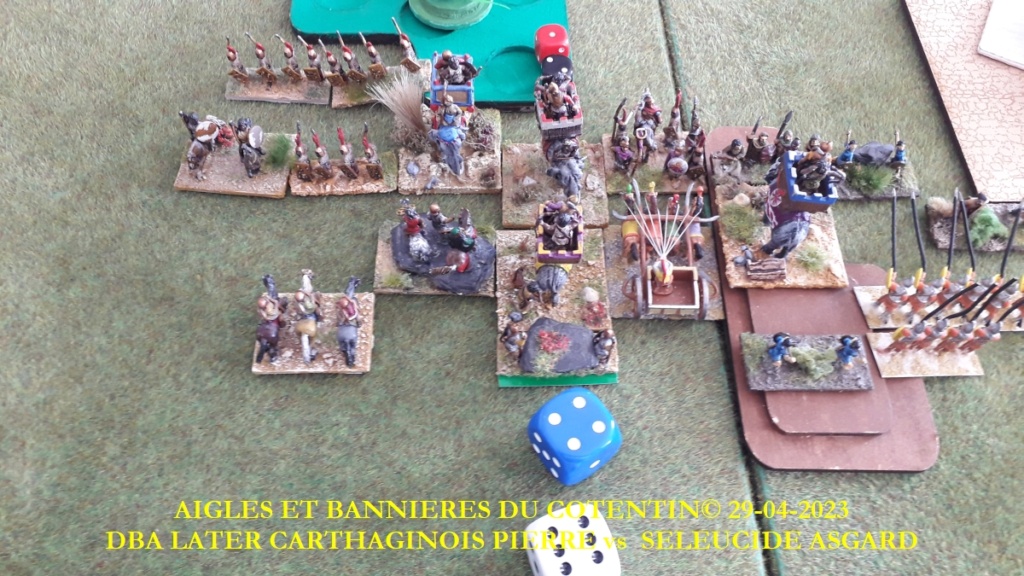 GALERIE - Réunion le samedi 29 avril 2023 14h00-18h <> DBA 3.0 Later Carthaginois Pierre vs Seleucid Asgard 13_abc58