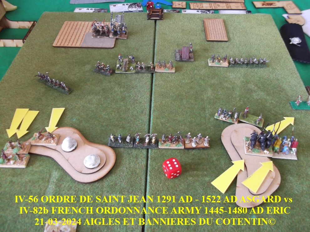 GALERIE IV-56 ORDRE DE SAINT JEAN 1291 AD - 1522 AD ASGARD   vs  IV-82b FRENCH ORDONNANCE ARMY 1445-1480 AD ERIC 15-abc22