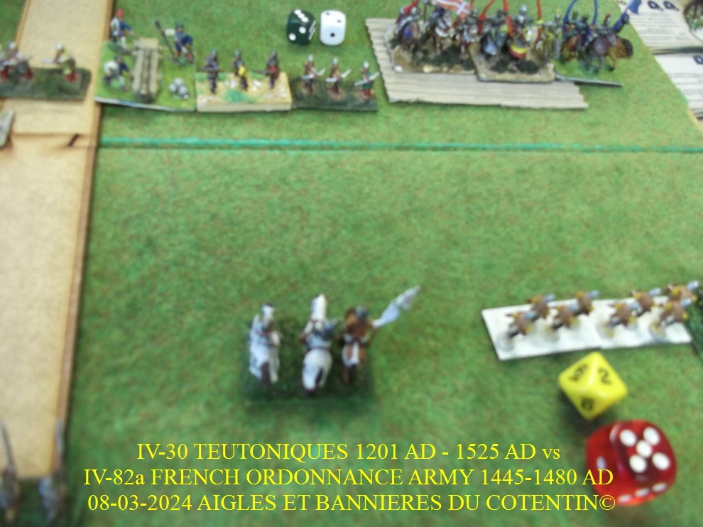 GALERIE 09-03-2024 IV-30 TEUTONIQUES 1201 AD - 1525 AD vs IV-82a FRENCH ORDONNANCE ARMY 1445-1480 AD  16-abc20