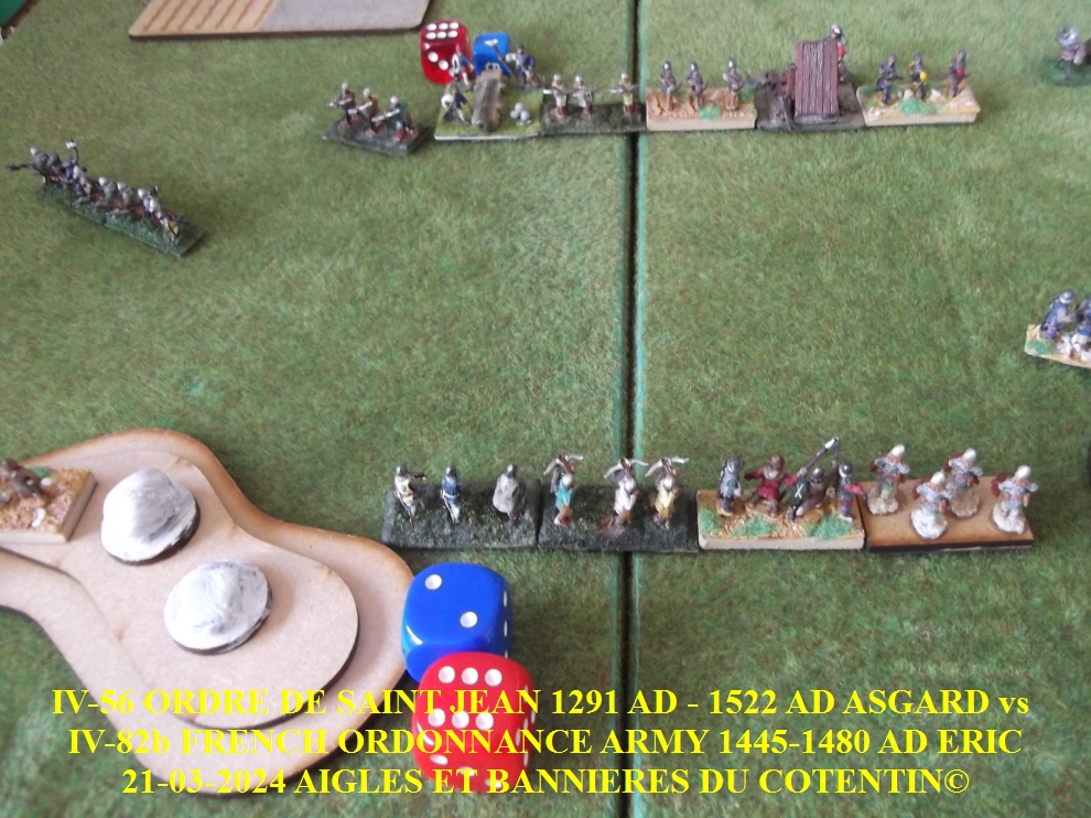 GALERIE IV-56 ORDRE DE SAINT JEAN 1291 AD - 1522 AD ASGARD   vs  IV-82b FRENCH ORDONNANCE ARMY 1445-1480 AD ERIC 17-abc22