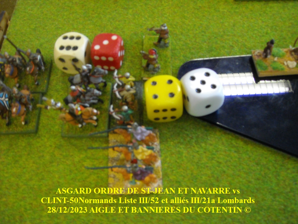 GALERIE CLINT-50 Normands Liste III/52 et alliés III/21a Lombards vs ASGARD ORDRE DE ST-JEAN allié NAVARRE 28/12/2023 18-abc15