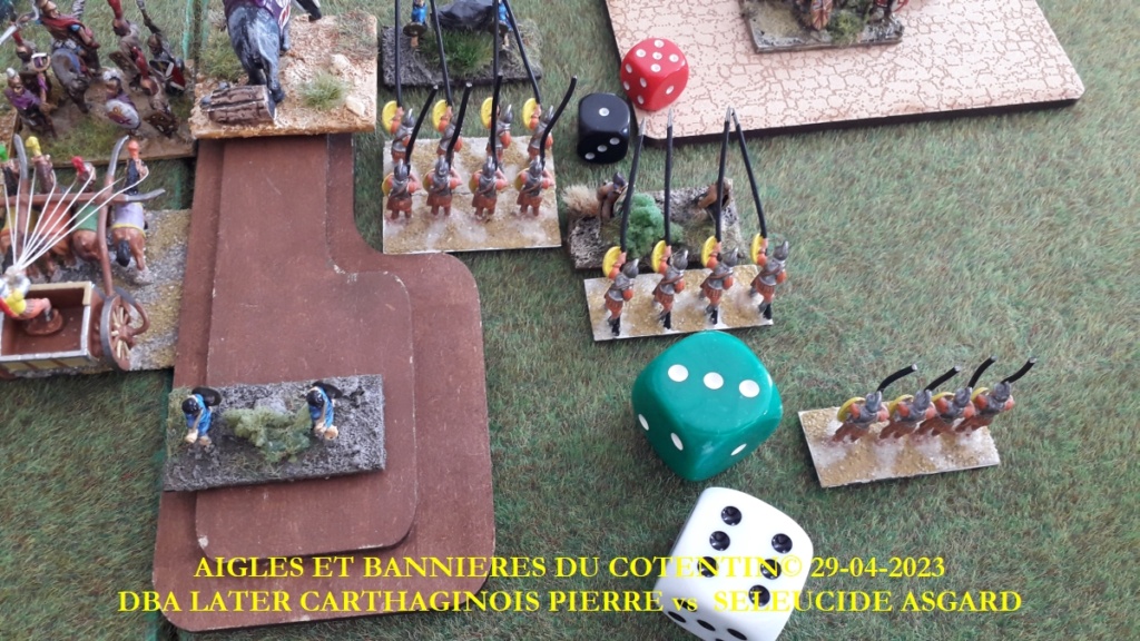 GALERIE - Réunion le samedi 29 avril 2023 14h00-18h <> DBA 3.0 Later Carthaginois Pierre vs Seleucid Asgard 18_abc46