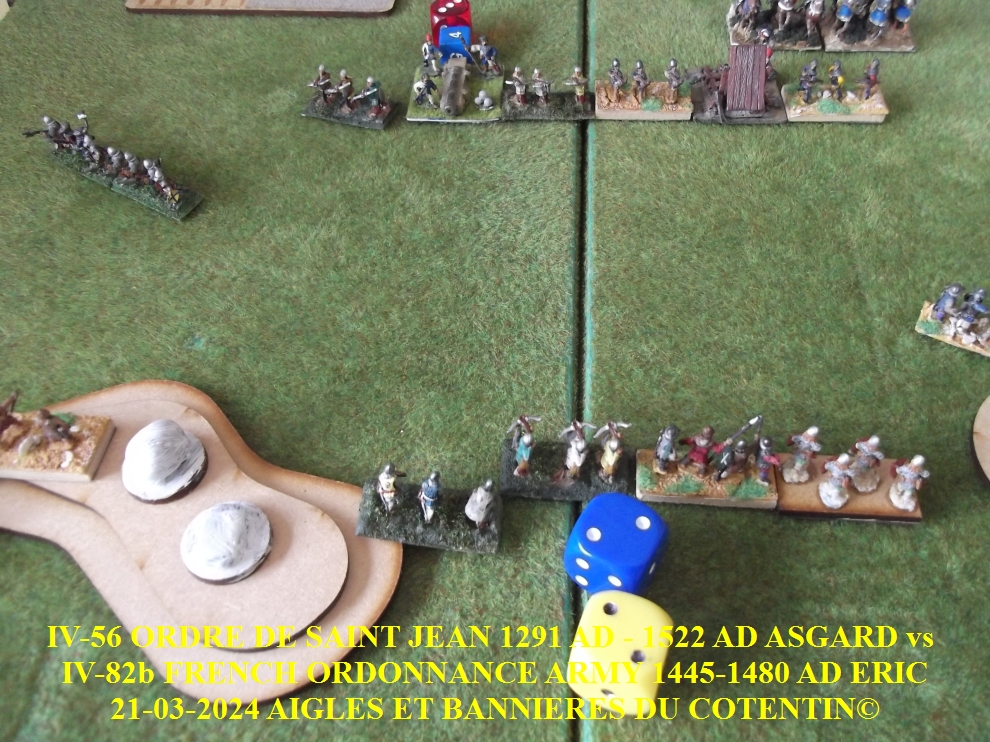 GALERIE IV-56 ORDRE DE SAINT JEAN 1291 AD - 1522 AD ASGARD   vs  IV-82b FRENCH ORDONNANCE ARMY 1445-1480 AD ERIC 22-abc21