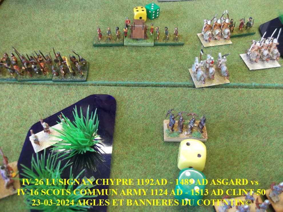 GALERIE IV-26 LUSIGNAN CHYPRE 1192AD - 1489 AD ASGARD  vs  IV-16 SCOTS COMMUN ARMY 1124 AD - 1513 AD CLINT-50 23-abc22