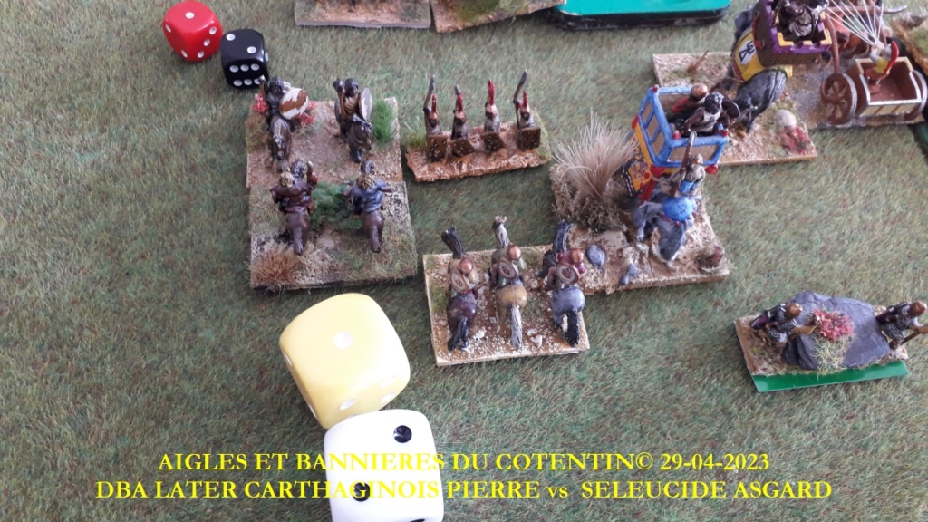 GALERIE - Réunion le samedi 29 avril 2023 14h00-18h <> DBA 3.0 Later Carthaginois Pierre vs Seleucid Asgard 23_abc40