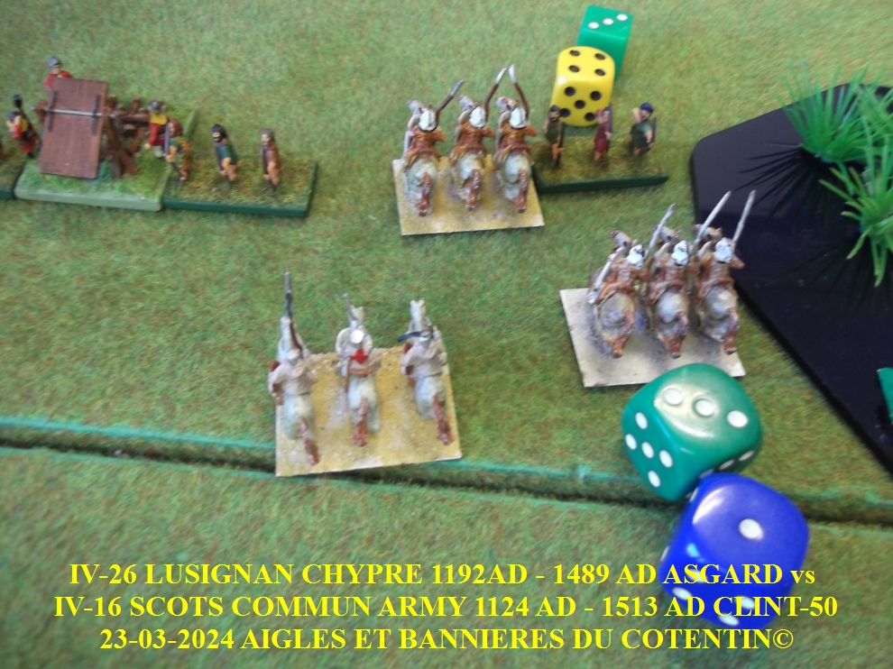 GALERIE IV-26 LUSIGNAN CHYPRE 1192AD - 1489 AD ASGARD  vs  IV-16 SCOTS COMMUN ARMY 1124 AD - 1513 AD CLINT-50 24-abc22
