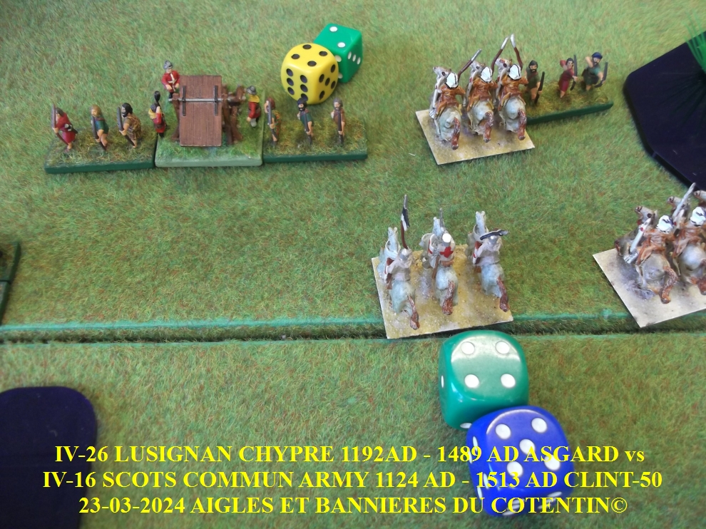 GALERIE IV-26 LUSIGNAN CHYPRE 1192AD - 1489 AD ASGARD  vs  IV-16 SCOTS COMMUN ARMY 1124 AD - 1513 AD CLINT-50 25-abc21