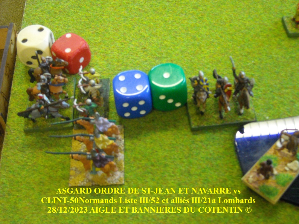 GALERIE CLINT-50 Normands Liste III/52 et alliés III/21a Lombards vs ASGARD ORDRE DE ST-JEAN allié NAVARRE 28/12/2023 28-abc14
