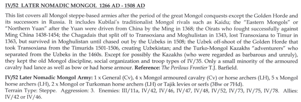  Réunion le dimanche 13 AOUT 2023 14h00-18h DBA NICOLAS III IV-30 TEUTONIQUES 1201 AD - 1525 AD  vs ASGARD IV-52 LATER NOMADIC MONGOL 1266 AD - 1508 AD Iv-52_10