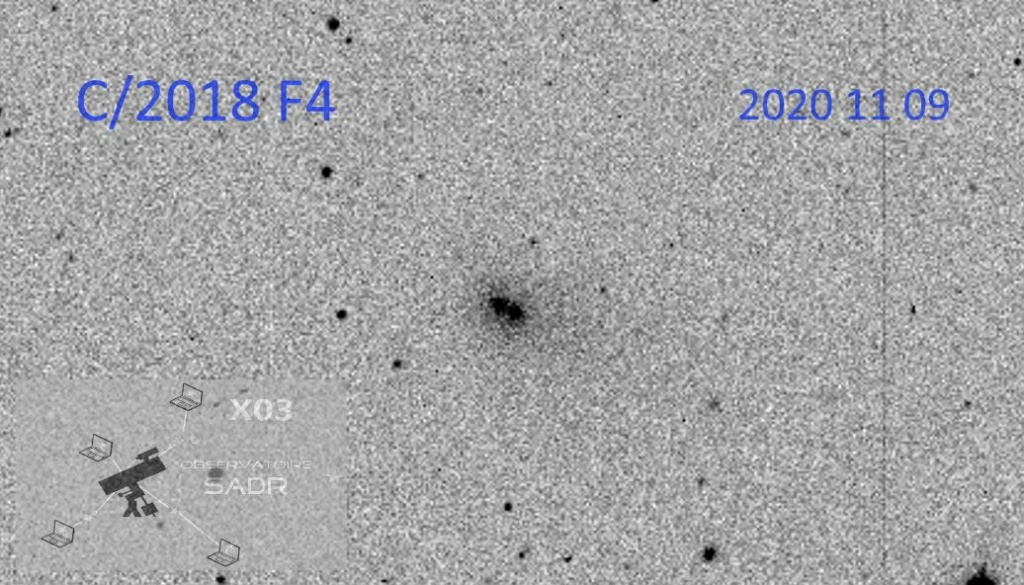 Fragmentation d'une comète C2018f12