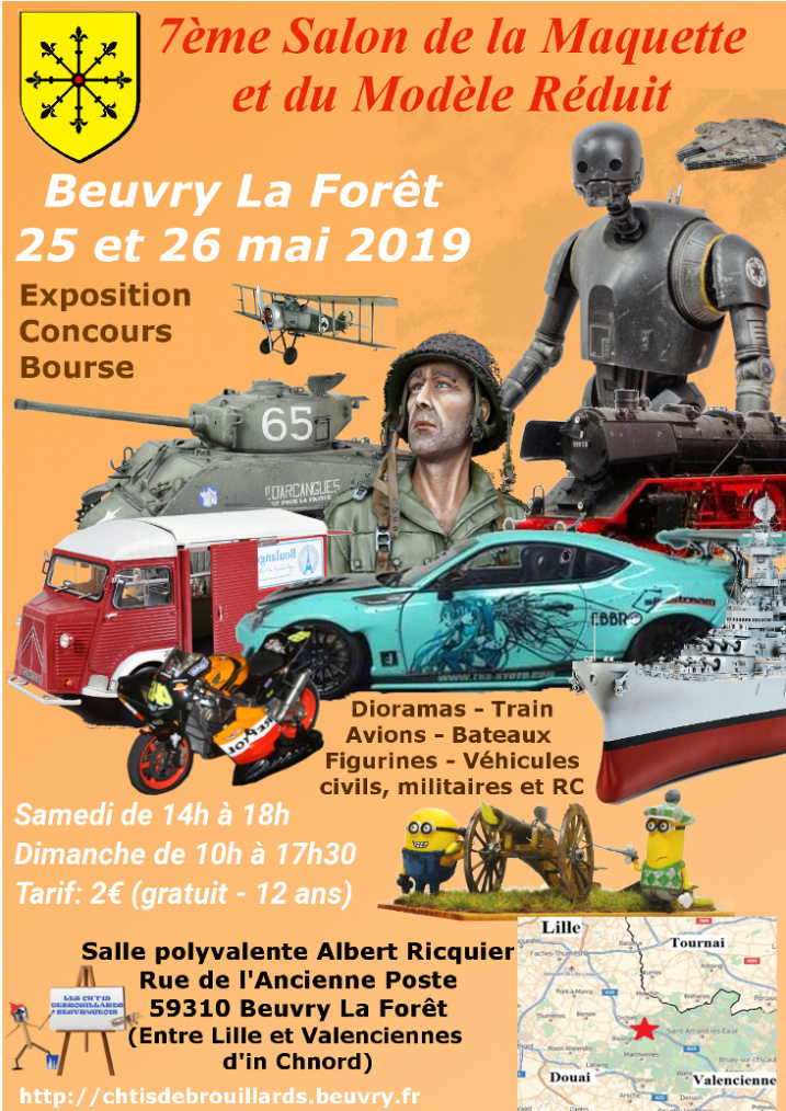Exposition à Beuvry La Forêt les 25 et 26 Mai  Affich11