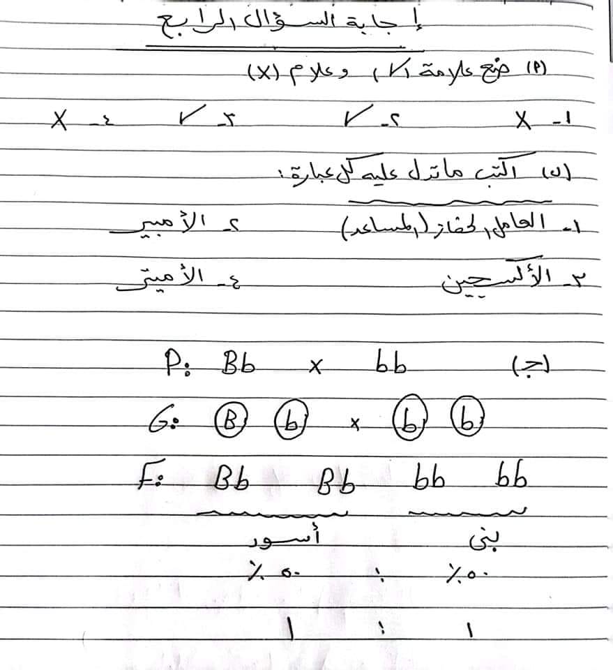 امتحان العلوم ثالثة اعدادي ترم ثاني 2023 محافظة دمياط بالحل 11160