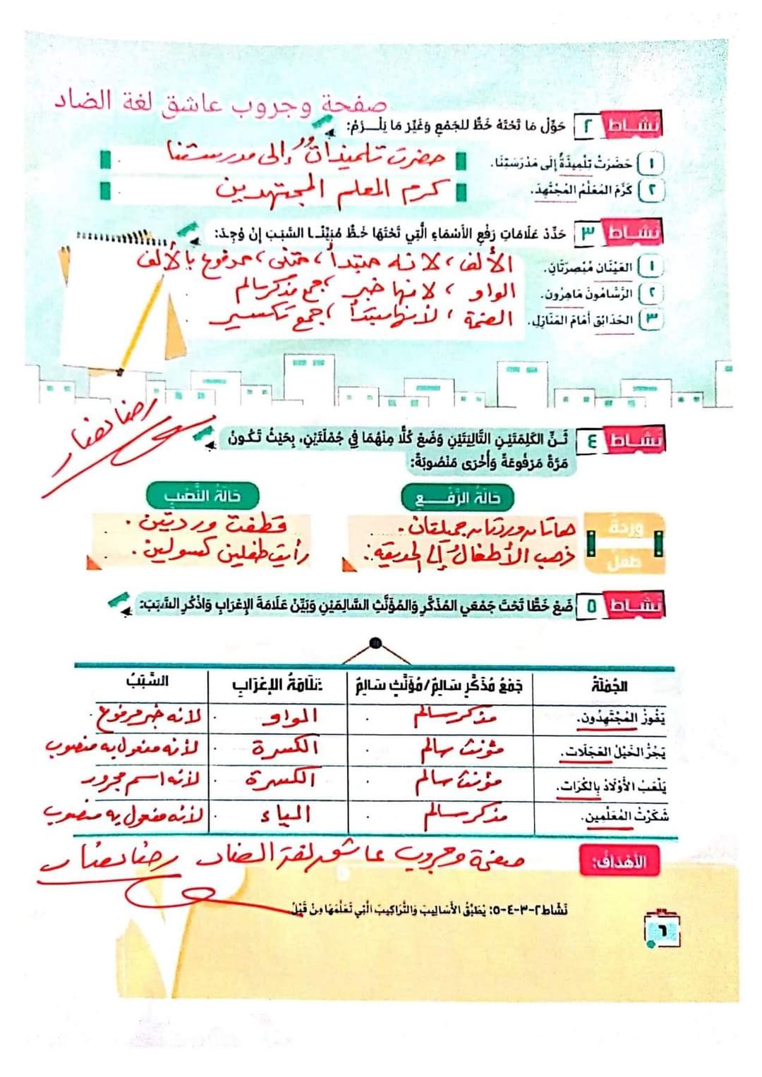 كتاب - اجابة تدريبات كتاب اللغة العربية الجديد للصف السادس ترم أول 2024 2_fb-i15