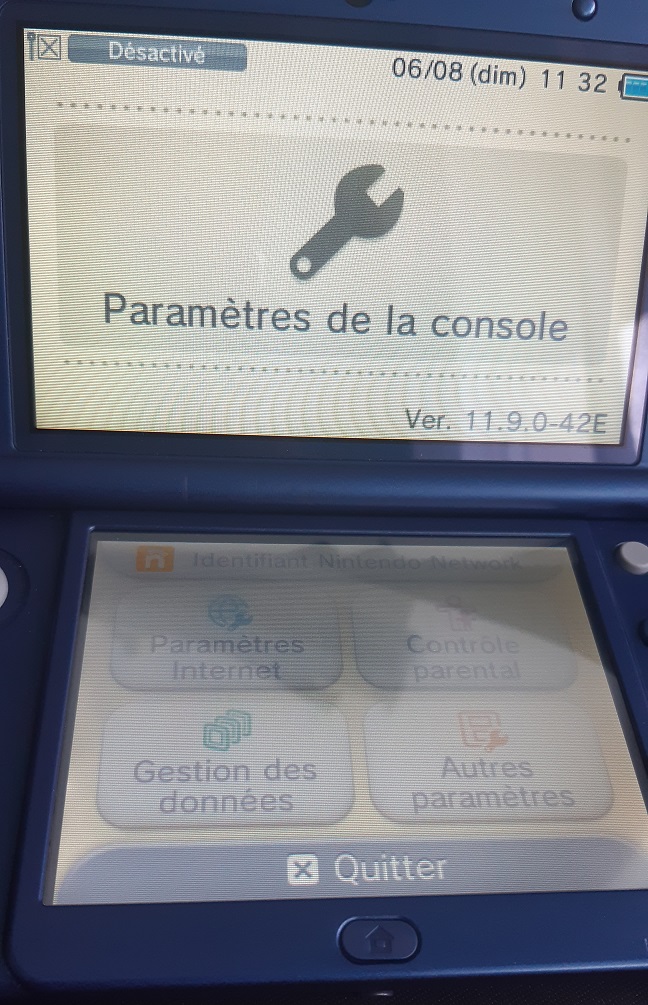 [VENDU] new 3DS XL IPS/TN Bleue Métallique, mSD 4 go, chargeur et protection 20230829