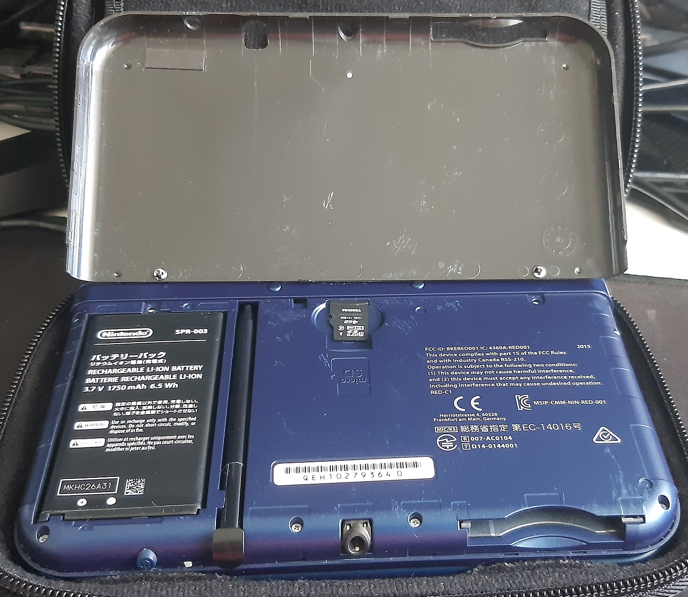 [VENDU] new 3DS XL IPS/TN Bleue Métallique, mSD 4 go, chargeur et protection 20230830