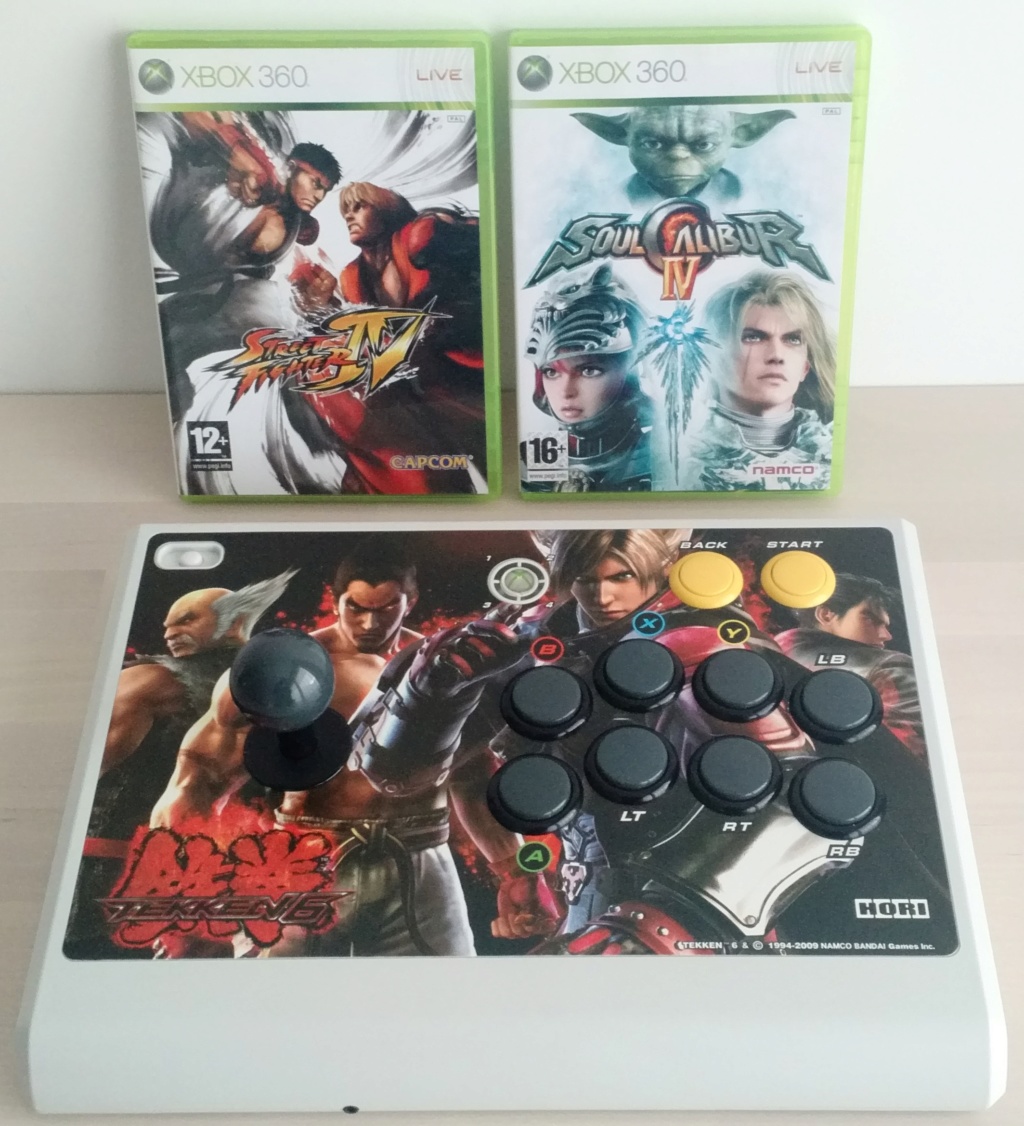 HORI stick arcade rechargeable + 2 jeux pour X360  Img_2014