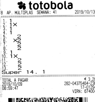 Totobola - Opiniões para o concurso 41/2019 Totob192