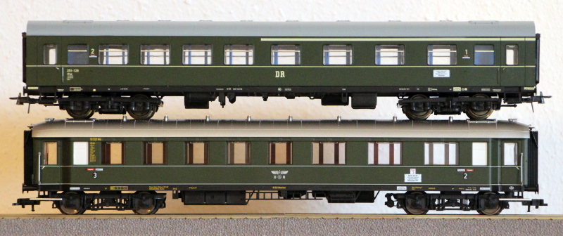 Die Einheits-Schnellzugwagen als H0-Modelle Fl845815