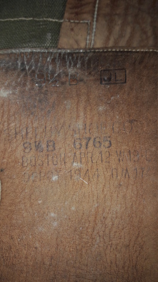 Jambières de brodequins US en cuir 1943 estimation 20201286