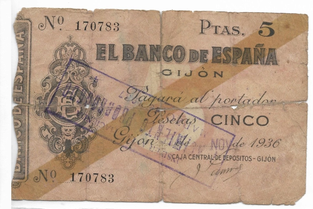 BILLETES DE GIJÓN de Noviembre de 1936 2022-010