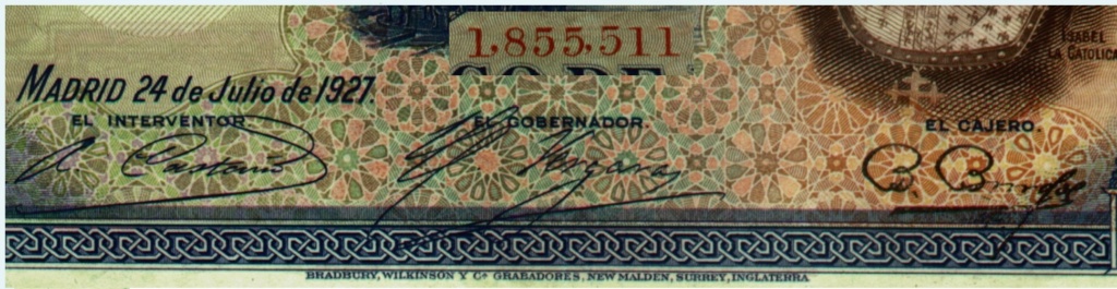 500 Pesetas 1927 3-26-510