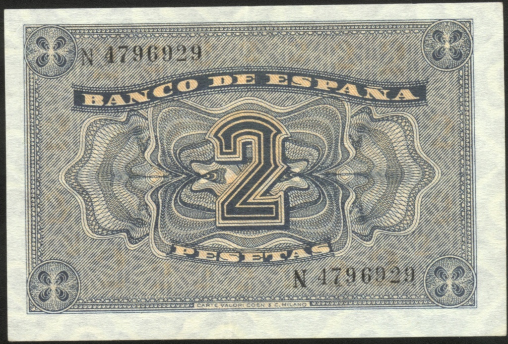2 Pesetas 30 abril 1938, Banco España Burgos P24-do11