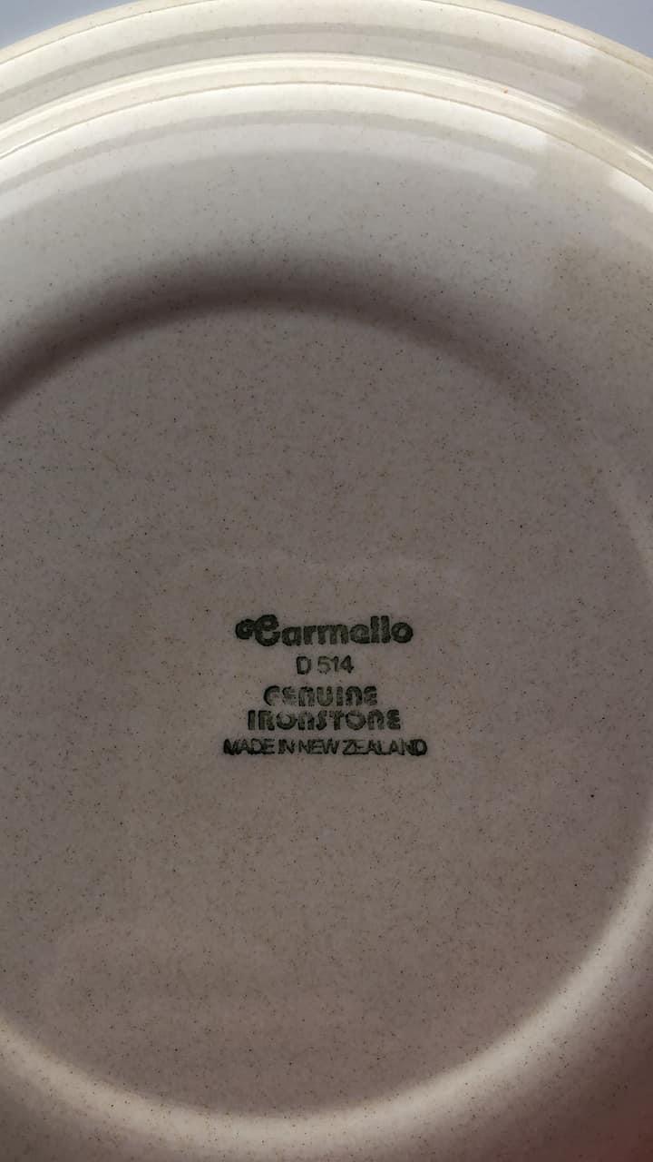 Query re Carmello D514 New Zealand Ironstone dinnerware Plate_10