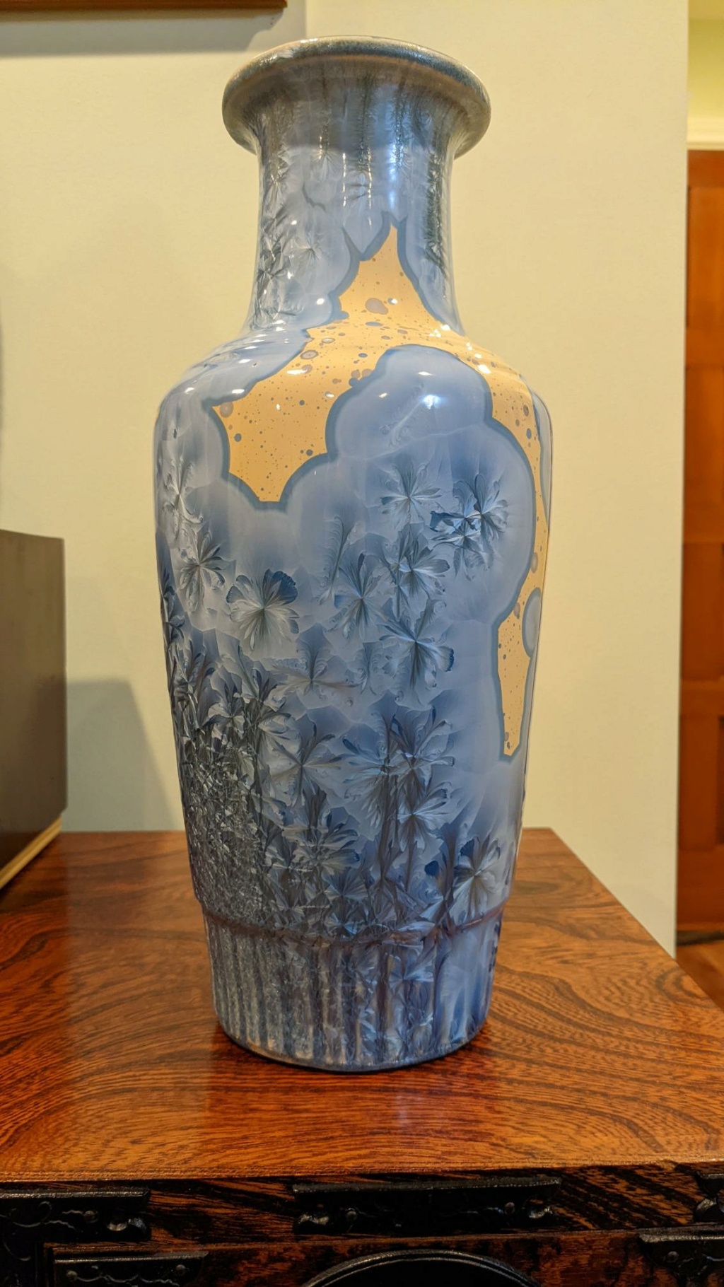 Crystalline glaze vase, Shiwan production ware, China  Pxl_2010