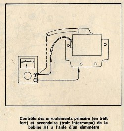 résistance enroulement primaire bobine allumage Bobine10