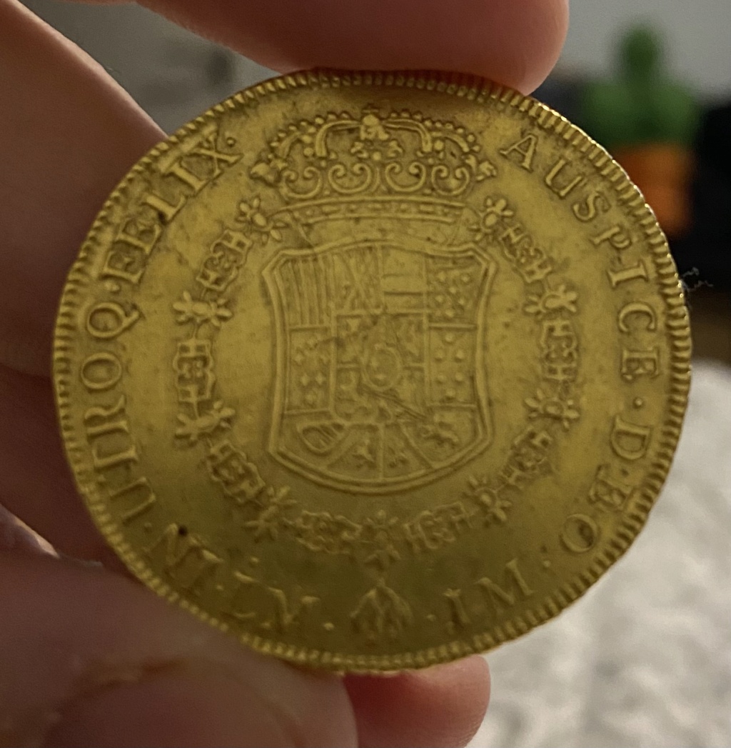 8 escudos 1771, Lima.  5085c910