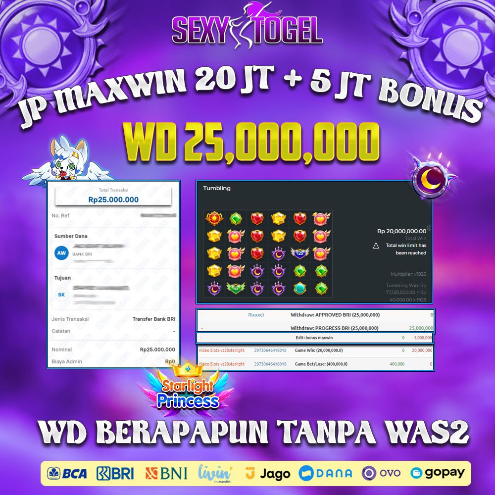 SEXYTOGEL - JACKPOT SLOT STARLIGHT PRINCESS : SENIN 06 NOV 2023 136