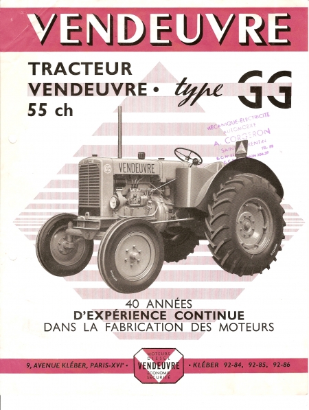 VENDEUVRE les tracteurs 11669610