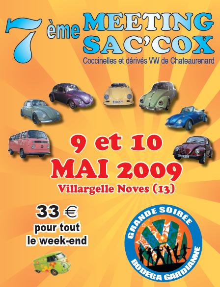 7ème Meeting du Sac cox les 9 et 10 Mai 2009 à Chateaurenard Affich11