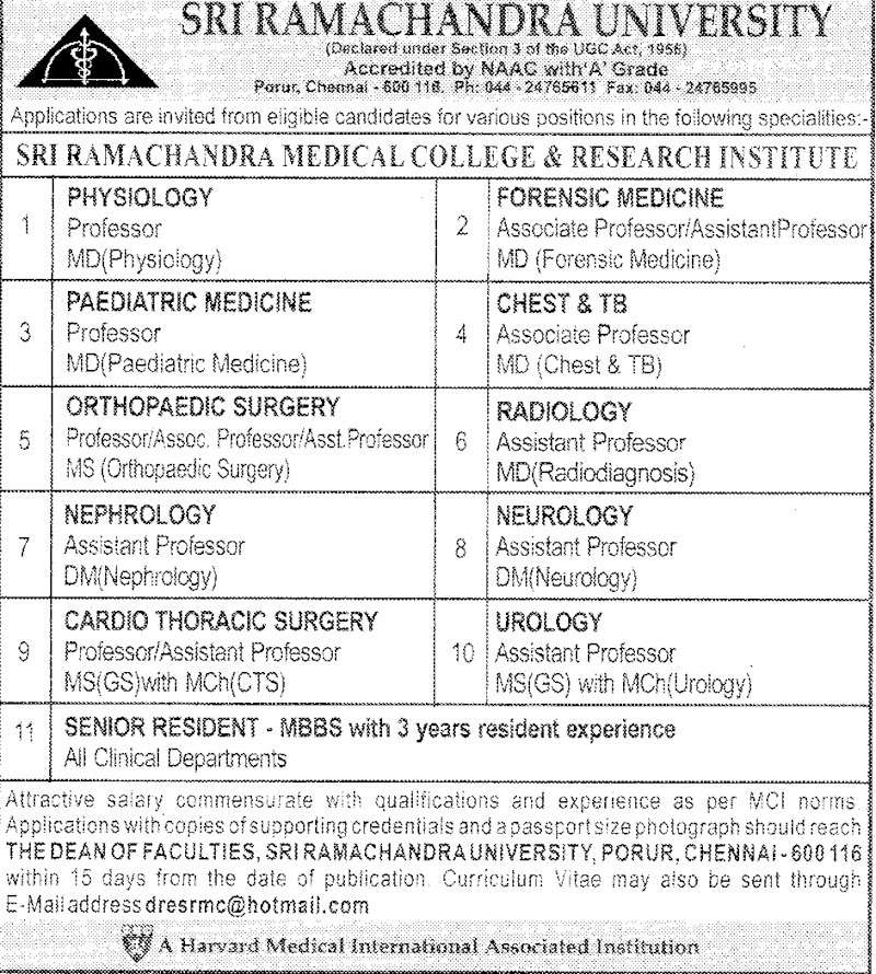 Professor of Physiology at SRMC Chennai Scan0011