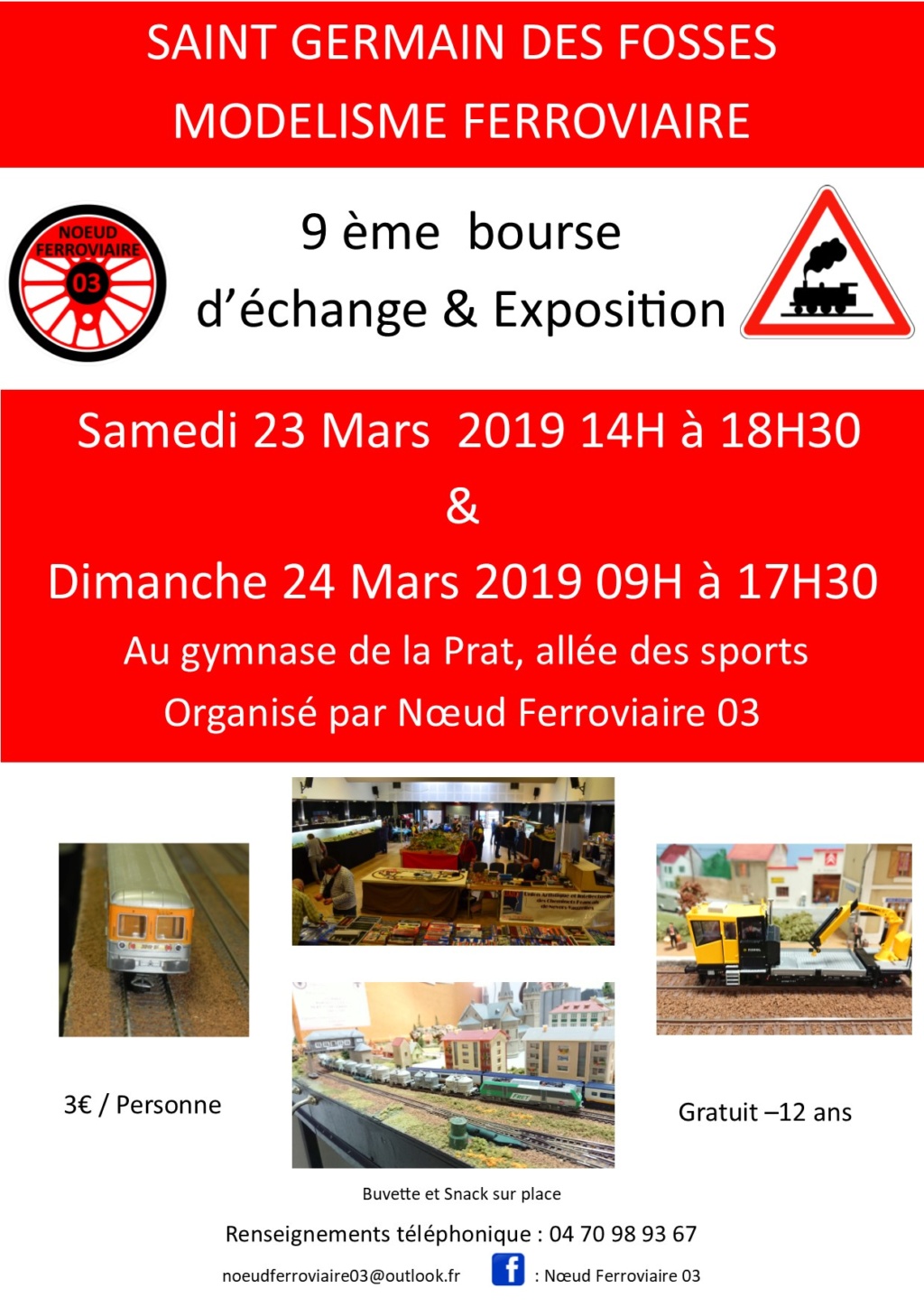 Bourse expo les 23 & 24 mars 2019 à Saint Germain des Fossés  (03) Affich10