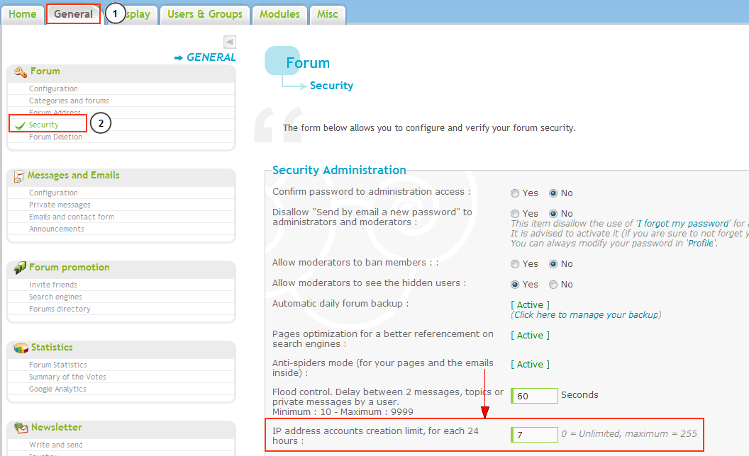 Select the number of new members accounts per day, per IP Ip_ban11