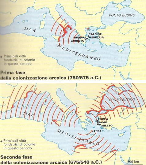 Atlante storico - IL MONDO GRECO (VIII-I a.C.) Coloni10