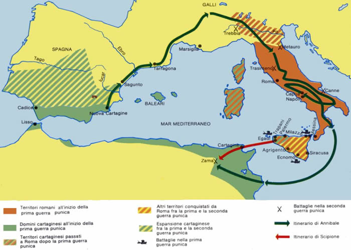 Atlante storico - IL MONDO ROMANO (VIII a.C.-V d.C.) Map_pu12