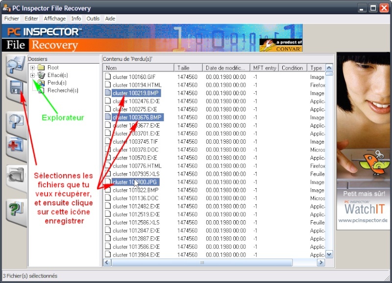 Questions sur PC Inspector File Recovery 2009-010