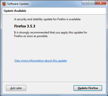 *FireFox Update - Version 3.5.3 Ff210