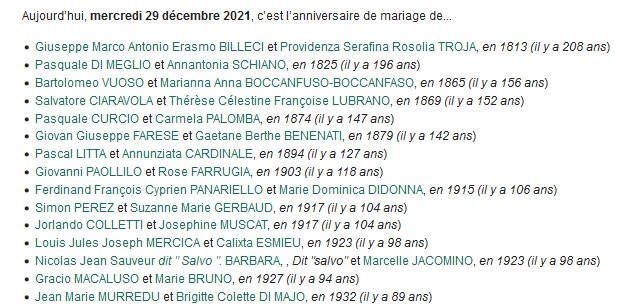 12 NOTRE ARBRE : Mariages de DECEMBRE 001142