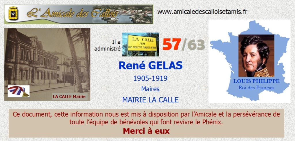 1870-1962 : Les MAIRES de La Calle Mairel29