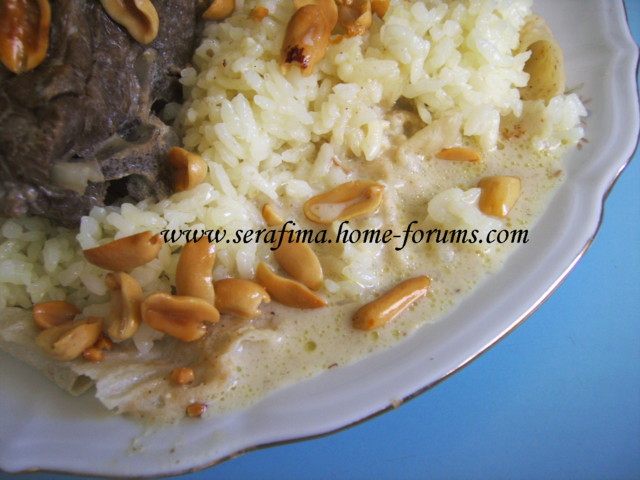  - Мансеф - традиционный иорданский рис с бараниной и кефирной шорбой. Араб.кухня Imag0519