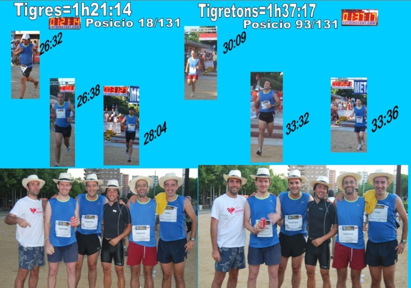 18 de juliol 2009. Mitja Marato per equips ( Tigres & tigretones ) Mataro12