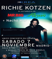 Richie Kotzen: gira en noviembre Cartel11